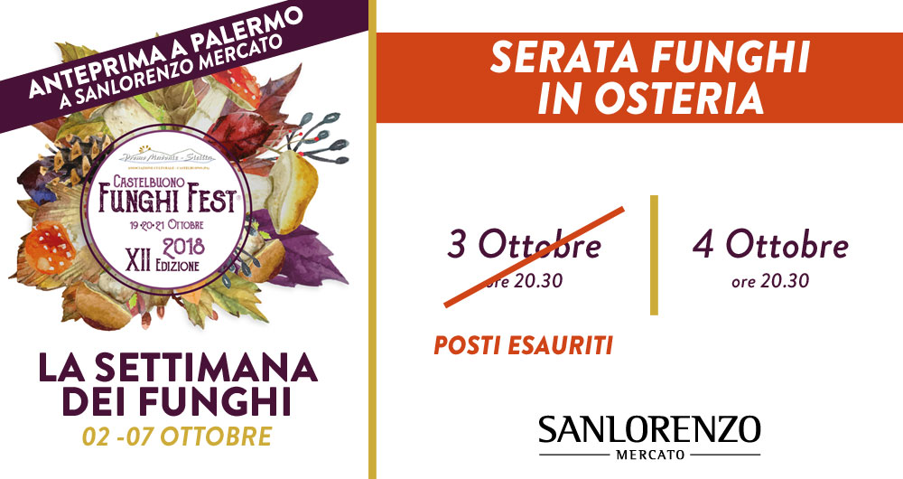 Serata funghi in osteria – posti limitati!